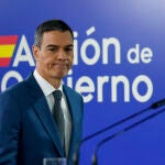 Pedro Sánchez da una rueda de prensa tras el Consejo de Ministros