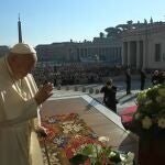 Temporal.- La imagen de la Virgen de los Desamparados preside la audiencia general del Papa en recuerdo a las víctimas