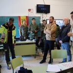 El vicepresidente segundo, José Manuel Caballero, ha visitado la oficina de atención para los afectados de la DANA en Letur (Albacete)