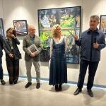 El pintor sevillano Javier Montes inaugura la exposición 'Simultáneo' en Caja Rural del Sur