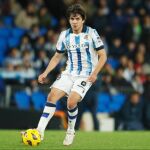 Jon Aramburu con la Real Sociedad