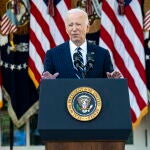 US President Biden addresses the nation from the Rose Garden