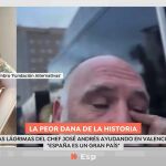 El chef José Andrés se rompe en 'Espejo Público' por la DANA