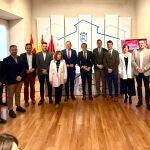 Conrado Íscar junto con su equipo de Gobierno