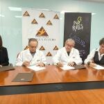 Firma del convenio de las asociaciones de ámbito regional, aMuACI y Talentos, con Grupo Fuertes