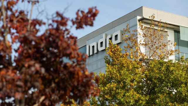 Sede principal de Indra en Alcobendas, en la Avenida de Bruselas, 35, en una imagen tomada la semana pasada