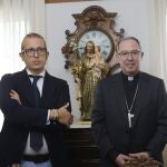 El Obispo de Zamora, Fernando Varela, y el gerente-economo de la diócesis, José Manuel Chillón
