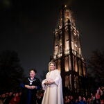 Queen Ma¡xima attends completion of Dom Tower in Utrecht