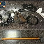 Objetos utilizados durante el secuestro
