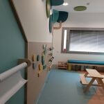 Aspecto de una de las salas de juegos de la mejorada unidad de pediatría del Hospital de Sant Pau