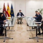 López Miras se reúne con el decano del colegio de ingenieros de la Región de Murcia Alejandro Lázaro