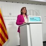 La portavoz del Govern, Sílvia Paneque, en rueda de prensa posterior al Consell Executiu