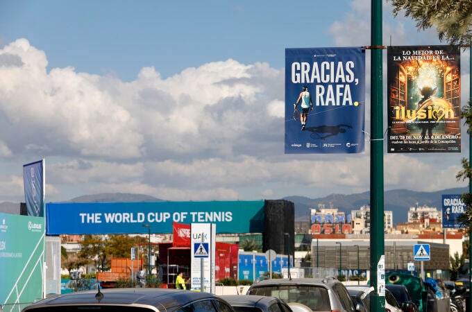 La ciudad de Málaga le rinde tributo a Rafa Nadal