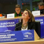 Teresa Ribera interviene en Bruselas para la confirmación de su candidatura a la Comisión Europea 