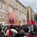 AMP.- Temporal.- Unos 1.000 estudiantes se manifiestan en Barcelona para pedir la dimisión de Mazón