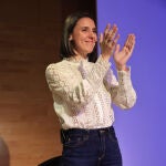 La eurodiputada Irene Montero, durante un acto de Podemos.