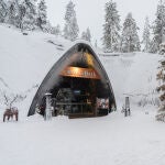 Entrada a Santa Park en Rovaniemi, Finlandia