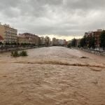 Las trombas de agua y granizo inundan algunas de las principales avenidas de Málaga