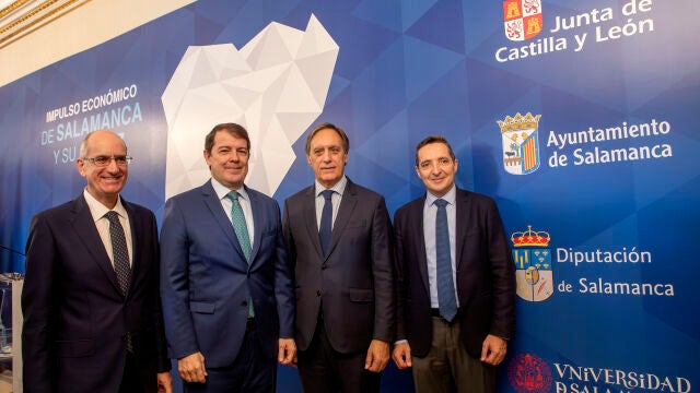 Mañueco participa junto a García Carbayo, Juan Manuel Corchado y Javier Iglesias en la firma del segundo protocolo interinstitucional para el impulso de un proyecto de futuro para Salamanca y su área de influencia