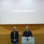 La consejera de Política Social, Familias e Igualdad, Conchita Ruiz, durante la presentación de los datos recogidos en el Registro de Maltrato Infantil de la Región de Murcia