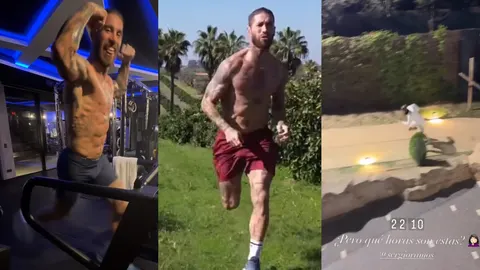 Los diferentes entrenamientos de Sergio Ramos