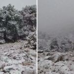 Imágenes de las primeras nevadas en la provincia de Albacete