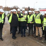 Mañueco y Vázquez visitan las obras del nuevo Hospital de Aranda de Duero