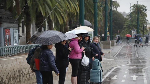 Lluvia en Málaga