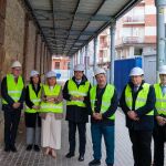 El presidente de Castilla y León, Alfonso Fernández Mañueco, visita las obras del Mercado de Abastos de Zamora junto a la consejera Leticia García, el alcalde Francisco Guarido y el presidente de la Diputación Provincial, Javier Faúndez