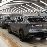 Modelos de Renault Rafale en la factoría de Palencia