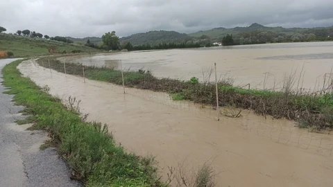 El río Guadiaro a su paso por Jimena de la Frontera (Cádiz)