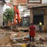 El municipio de Benagarmosa tras el paso de la DANA (Málaga)