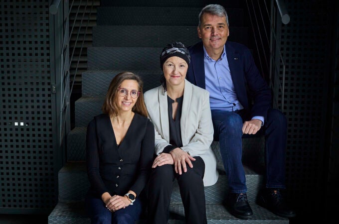 María José Echarri, Gema Rodríguez y Jose Ángel García Sáenz