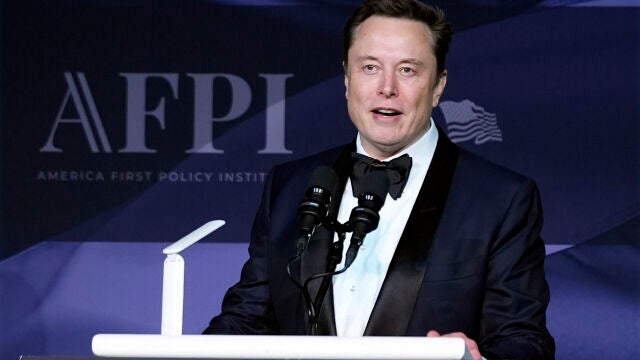 Elon Musk en la gala de la America First Policy Institute, en Mar-a-Lago