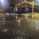 Una tormenta descarga con intensidad sobre Huelva