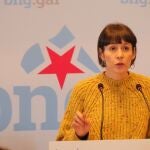 La portavoz nacional del BNG, Ana Pontón, en una intervención en el Consello Nacional.