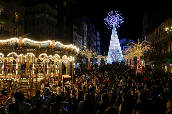 Encendido de las luces de Navidad en Vigo