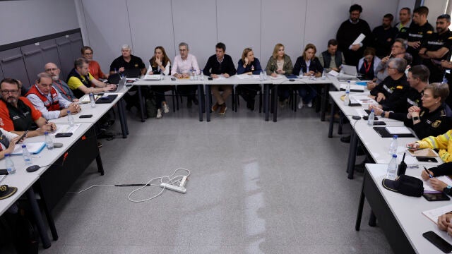 Reunión del Cecopi en días posteriores a la DANA