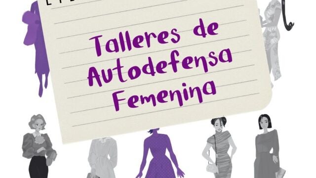 Cartel anunciador de los Talleres de Autodefensa para mujeres