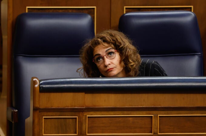 María Jesús Montero en el último pleno del Congreso de los Diputados.