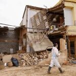 Destrozos en una de las casas afectadas por la trágica riada del pasado 29 de octubre, en Picanya (Valencia