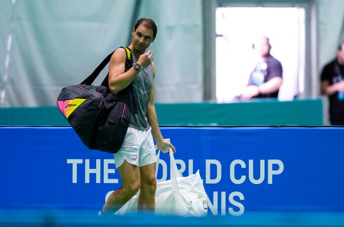 Spain Team training - Davis Cup Finals 2024