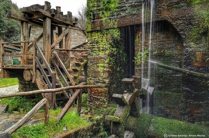 Los molinos de agua de Os Teixois.