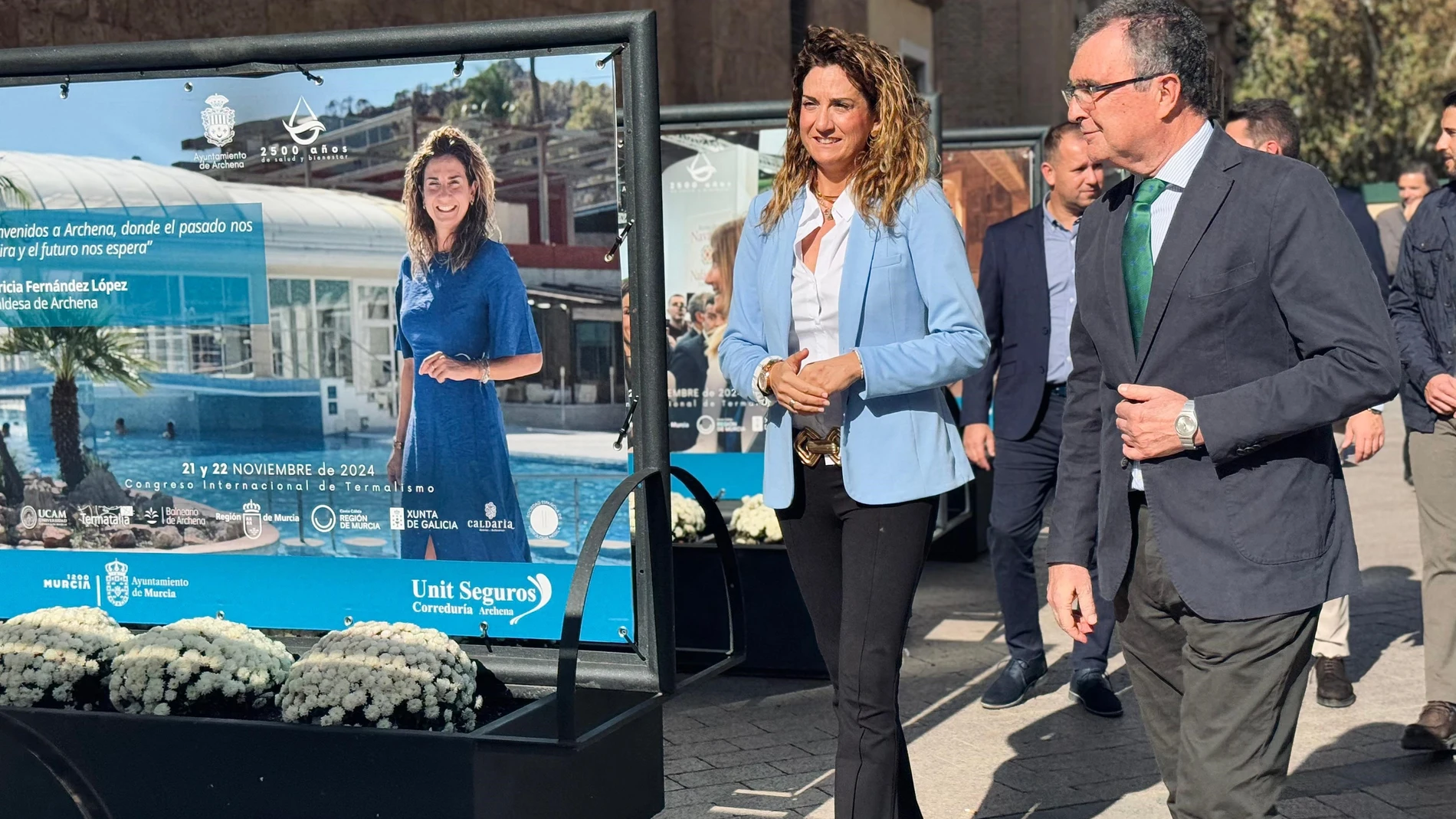 Los alcaldes de Murcia, José Ballesta, y de Archena, Patricia Fernández, inauguran la exposición REMITIDA / HANDOUT por AYUNTAMIENTO DE ARCHENA Fotografía remitida a medios de comunicación exclusivamente para ilustrar la noticia a la que hace referencia la imagen, y citando la procedencia de la imagen en la firma 18/11/2024