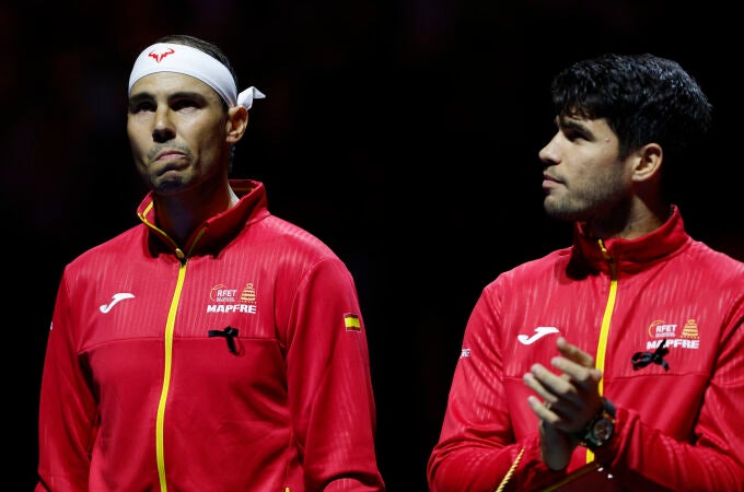 Presentación equipo español en las finales de la Copa Davis