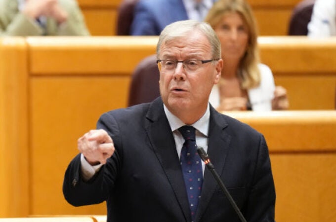 Silván durante su cara a cara con el ministro Marlaska en el Senado