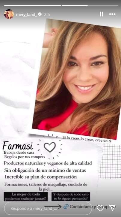 María José Campanario forma parte del equipo de Farmasi