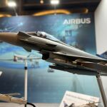 Maqueta del Eurofighter tranche 5 que ha presentado Airbus en Berlín