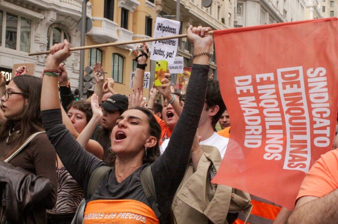 Manifestación por el derecho a la Vivienda convocada en Madrid el pasado 13 de octubre.