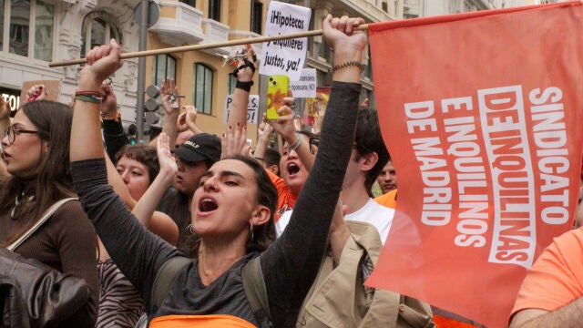 Manifestación por el derecho a la Vivienda convocada en Madrid el pasado 13 de octubre.